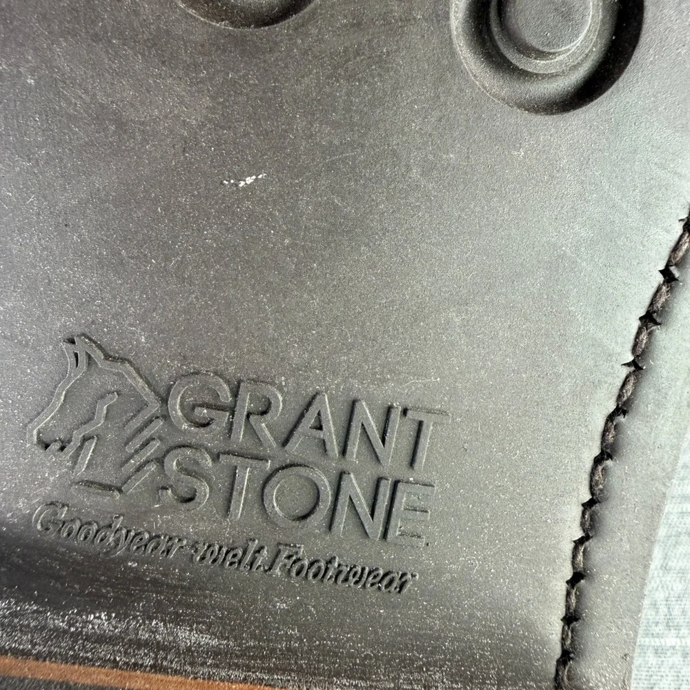 Grant Stone Edward Boot Mens 9 EEE Dark Oak Roughout Leather Goodyear Welt Boots